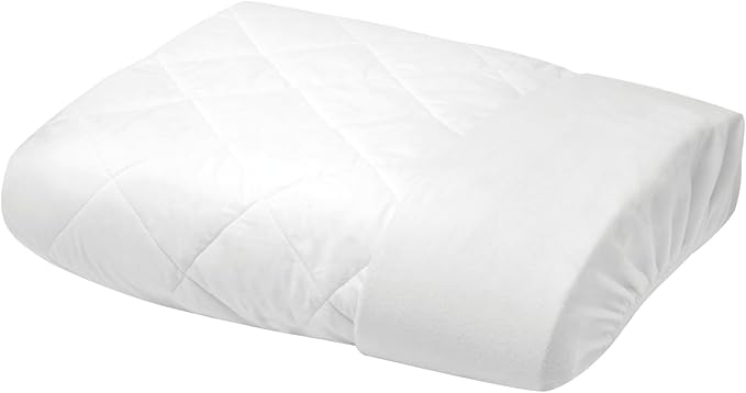 YATAS BEDDING Perle Quilted Fitted Mattress Protector, Machine Washable and Easy Care, Superior Protection and Comfort,100% Cotton Breathable top, White (White, King) - 76"x80" - 14" Deep Pocket