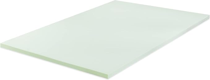 ZINUS 1.5 Inch Green Tea Memory Foam Mattress Topper, Pressure-Relieving Layers, CertiPUR-US Certified, Full