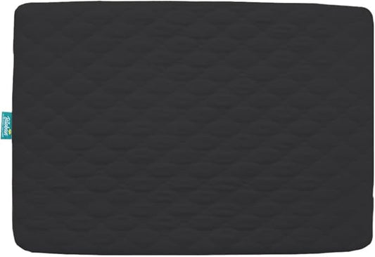 Pack and Play Mattress Protector Sheets Fitted Waterproof Playard Mattress Pad Cover, Compatible with Graco Pack n Play & Dream On Me & Pamo Babe, Playpen/Playard Sheet, Black, 39" x 27"