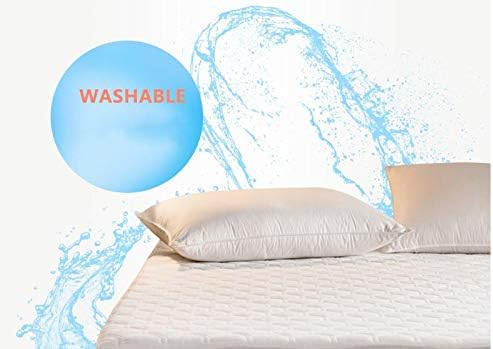 Hani Minna Premium Quilted Fitted Mattress Pad Protector Made with Natural Combed Cotton - Cooling and Breathable Mattress Topper (King)