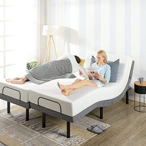 Split Queen Mattress Protector for Adjustable Fitted Sheet Style Split Beds Waterproof Terry Cotton - 18 Inch Deep (2 PCs Split Queen 39"x80", White)