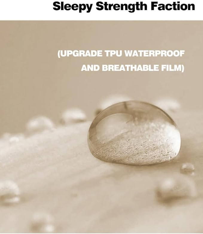 Waterproof Mattress Protector Comfort Bedding,Noiseless King/Queen/Full/Twin Size Mattress Pad Quilted Mattress Cover with Deep Pocket Fitted Up to 11" (Navy,Twin)