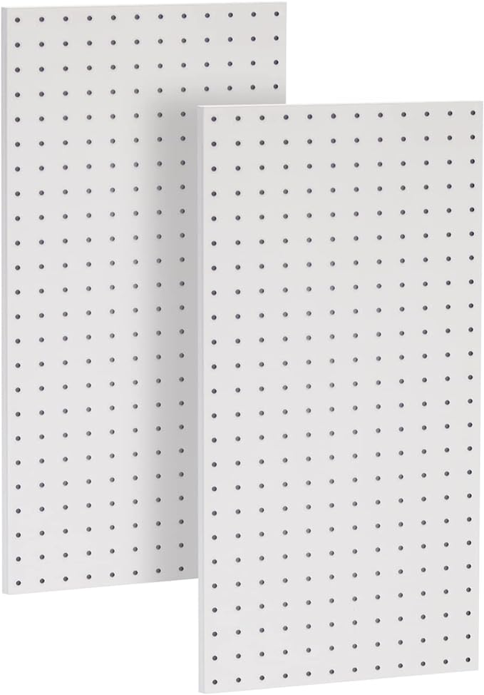 Ultrawall 2 Pcs Metal Pegboard Wall Panels, Peg Boards for Garage Tool Storage by UltrawallGarageToolsOrganizer