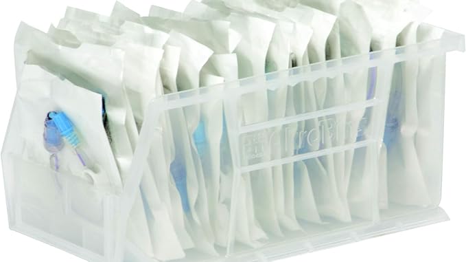 Akro-Mils 30230 AkroBins Plastic Storage Bins, Space-Saving Stackable Bins for Garage, Pantry, Craft Organization, 11" x 5" x 5", Clear, 12-Pack - Image 11