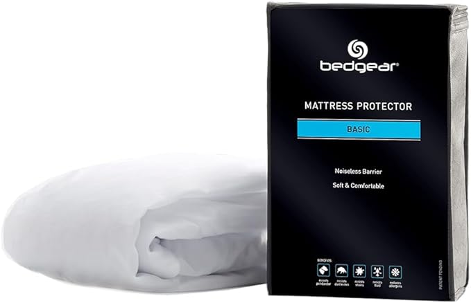 Bedgear King Basic Mattress Protector - Lightweight, Noiseless, and Waterproof Fabric Cover for Bed - Washable and Breathable Mattress Pad - Protects Against Stains
