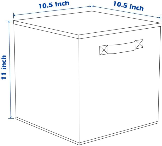 ShellKingdom Foldable Fabric Storage Cubes And Cloth Storage Organizer Drawer For Closet And Toys, 2 Pack (Chocolate) - Image 8