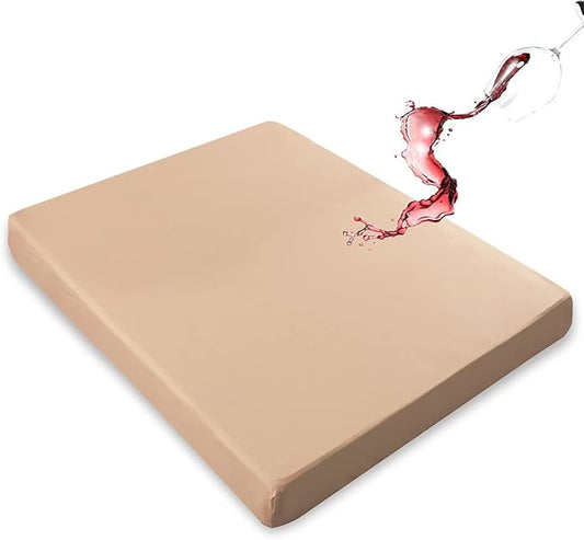 Mecerock Mattress Protector, Breathable and Soft Waterproof Mattress Protector, Mattress Cover, Camel King Mattress Cover