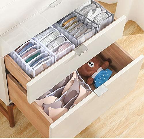 Underwear Organizer, 3 Set Foldable Bra Underwear Organizer Drawer Divider Storage Organizer for Underwear, Socks, Ties, Bras, Women Underwear Storage Compartment Box (White) - Image 7