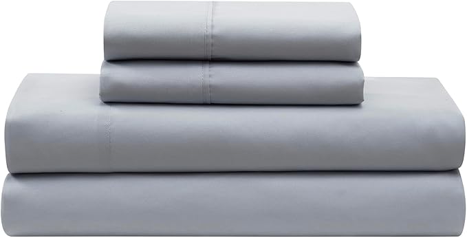 7 Piece Comforter Set Bed in a Bag Ombre Pintuck Design All Season Soft Down Alternative Bedding Comforter Set & Luxurious Matching Bed Sheets & Pillow Shams, Ombre Pintuck Gray, Full