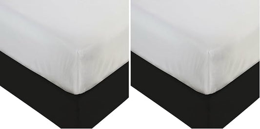 BLISSFORD Plastic Mattress Protector - Heavy Duty, Fitted Vinyl - Plastic Mattress Cover King Size Bed, Rubber Sheets for Bedwetting Adult or Child, 100% Waterproof Sheets King Size (Pack of 2)