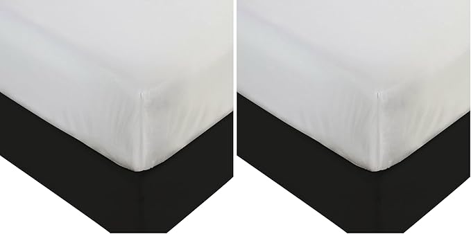 BLISSFORD Plastic Mattress Protector - Heavy Duty, Fitted Vinyl - Plastic Mattress Cover Full, Rubber Sheets for Bedwetting Adult or Child, 100% Waterproof Sheets Full Size (Pack of 2)
