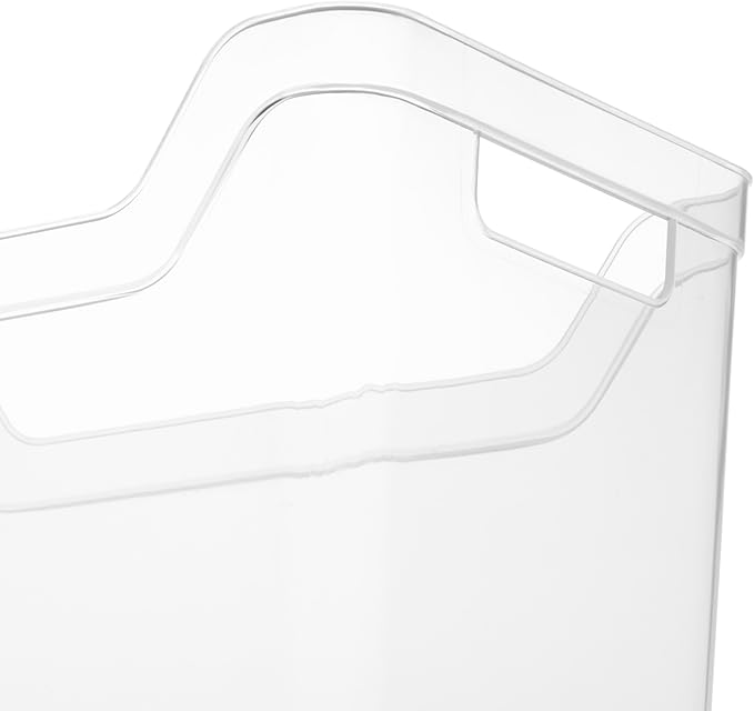 Sterilite Medium Shelf Bin with Handles, Plastic Storage Container for Organizing Shelving, Closet, Pantry, and Countertops, Clear, 6-Pack - Image 3