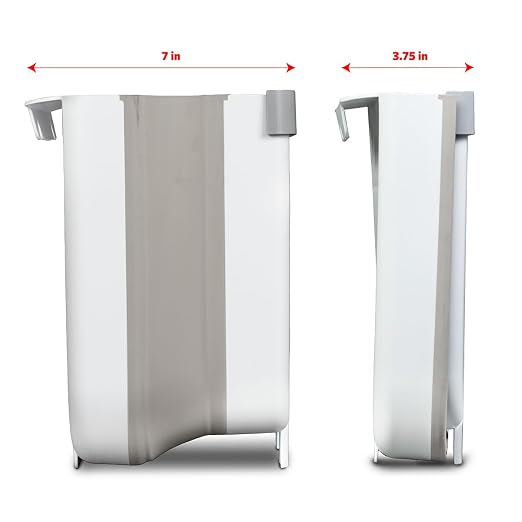 Glad Roomate Collapsible Waste Bin | Compact Travel Trash Can with Space-Saving Expandable Design | Indoor and Outdoor Disposal Basket, 2 Gallon, White - Image 2