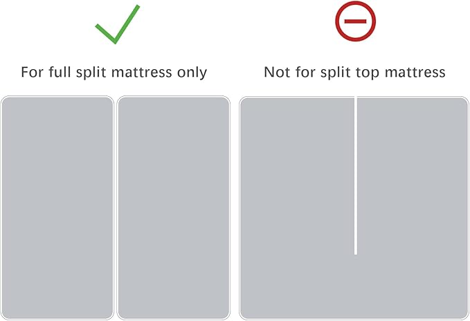 Split King Mattress Protector for Adjustable Bed Waterproof Split King Sheets Fitted up - 14'' Terry Mattress Pad Cover Protector Machine Wash, White