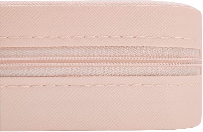 TRODANCE Mini Jewelry Case, Small Travel Jewelry Organizer, Portable Jewelry Box Mini Storage Organizer Display Box For Rings Earrings Necklaces (Pink-4) - Image 6