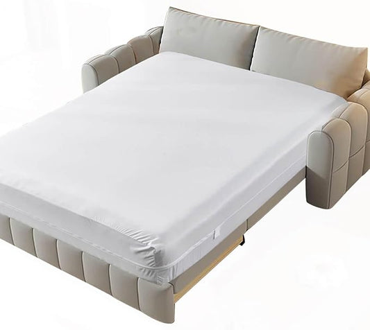 Kingnex 54x72x6 Zippered Sleeper Sofa Full Mattress Encasement Cover Waterproof 6 Sided Mattress Protector for Sofa Bed