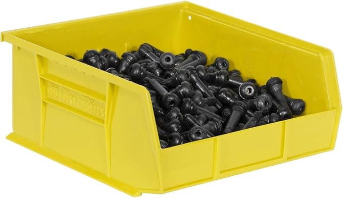 Akro-Mils 30235 AkroBins Plastic Storage Bins, Space-Saving Stackable Bins for Garage, Pantry, Craft Organization, 11" x 11" x 5", Yellow, 6-Pack - Image 11