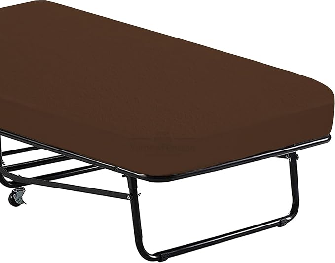 Cot Mattress Protector 48"x75" Waterproof, Terry Soft and Noiseless Mattress Protector Perfect for Daybed 48" X 75" Mattress/Narrow Twin/Cot Size/Rv Bunk/Camping Cot (Chocolate)