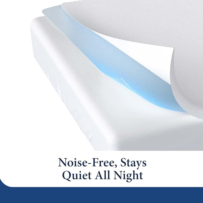 Cosy House Collection Luxury Mattress Protector - Blend of Rayon Derived from Bamboo - College Dorm Room Essentials - Ultra Soft Comfort, Stays Cool & Quiet - Premium Fitted Sheet Style (Twin) White