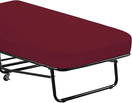 Cot Mattress Protector 28"x75" Waterproof, Terry Soft and Noiseless Mattress Protector Perfect for Daybed 28" X 75" Mattress/Narrow Twin/Cot Size/Rv Bunk/Camping Cot (Burgundy)