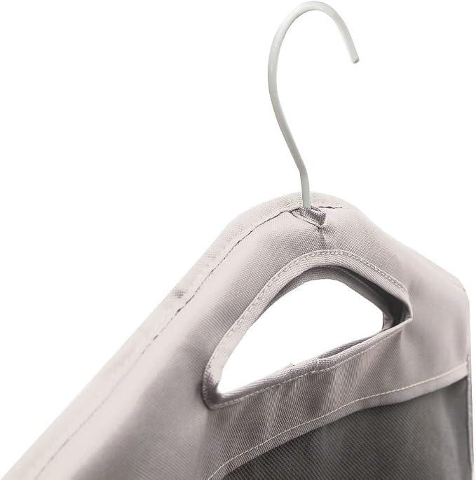 The Fine Living Co. Hanging Laundry Hamper Bag, Heavy Duty Hanger, Space Saving Closet Hamper Organizer (Beige) - Image 3
