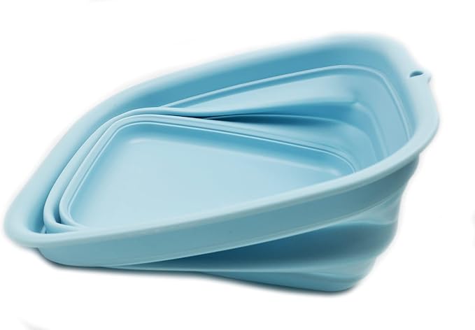 SAMMART 7.7L (2 Gallon) Collapsible Tub - Foldable Dish Tub - Portable Washing Basin - Space Saving Plastic Washtub (Sea Angel, S) - Image 4