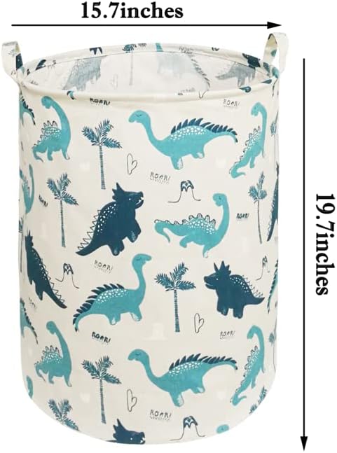 MAIZMZ Kids Hamper Storage Bins Organizer Toy Box Laundry Basket Large Canvas Collapsible Chest for Home/Dorm/Kitchen/Pet/Office/Closet/Shelf/Gift Baskets - Image 6