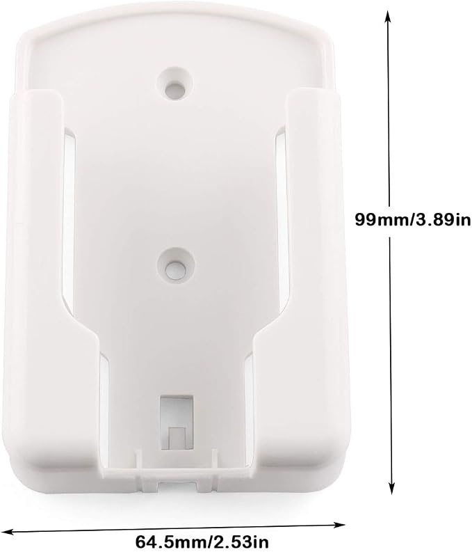 E-outstanding Remote Control Rack Holder White Wall-Mounted Organizer Self Adhesive Media Storage Box Case for Air Conditioner Controller - Image 4