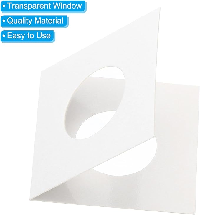 PATIKIL 2 x 2 Coin Flips, 100 Pack 25mm Cardboard Coin Holder Paper Coin Holders for Coin Collection Supplies Collector, White