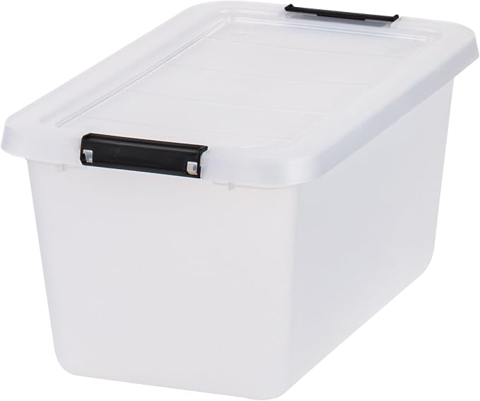 IRIS USA 6-Pack Clip Box with Latching Lids, 13 Quart Craft Storage Bins, Art & Writing Supply Containers for Home, Office & Classroom Organization - Image 8