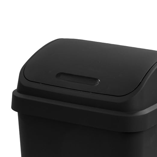 Sterilite 16-Pack Swing Top Wastebasket, Sleek Square Profile Trash Can, 13 Gallon, Black - Modern Garbage Bin for Kitchen, Bathroom, Garage and Workspace, Fits 13 Gal Liners - Image 7