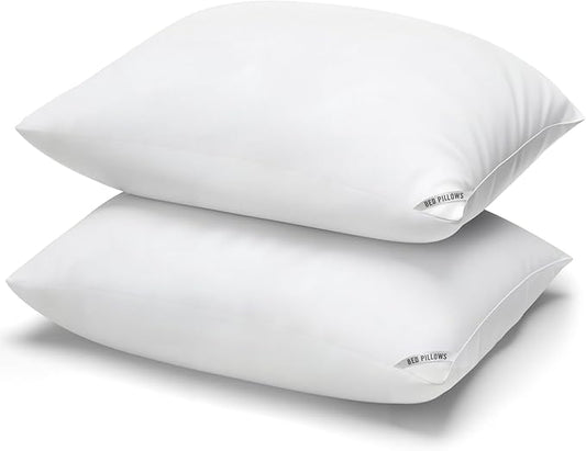 Piwaal Luxury Hotel Pillows for Sleeping 2 Pack,Bed Pillows Standard Size Set of 2,Down Alternative Filling,Pillows for Back,Stomach and Side Sleepers