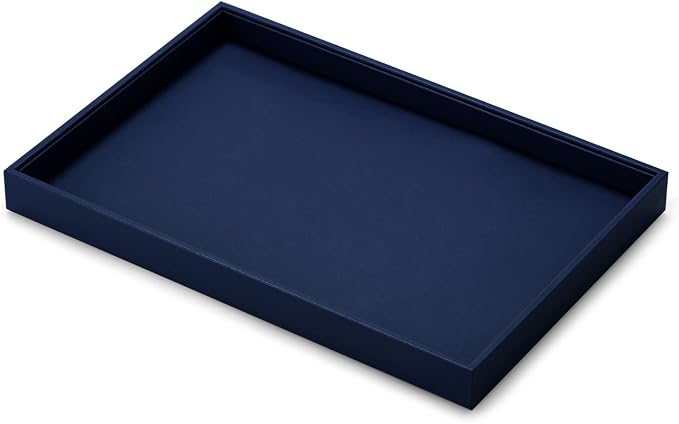 Oirlv Elegant Blue Jewelry Display Tray Stackable Jewelry Trays Jewelry Drawer Organizer Rings Earrings Necklace Storage - Image 6