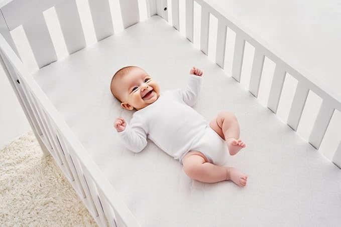 American Baby Company 2 Pack Waterproof Fitted Crib Mattress Protector 52" x 28" - Quilted, Noiseless, Ultra-Soft & Breathable Crib & Toddler Mattress Pad Cover