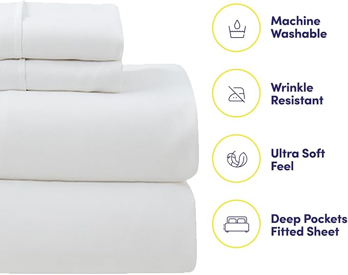 7 Piece Comforter Set Bag Solid Color All Season Soft Down Alternative Blanket & Luxurious Microfiber Bed Sheets, Queen, Gray Plaid