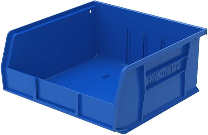 Akro-Mils 30235 AkroBins Plastic Storage Bins, Space-Saving Stackable Bins for Garage, Pantry, Craft Organization, 11" x 11" x 5", Blue, 6-Pack - Image 11