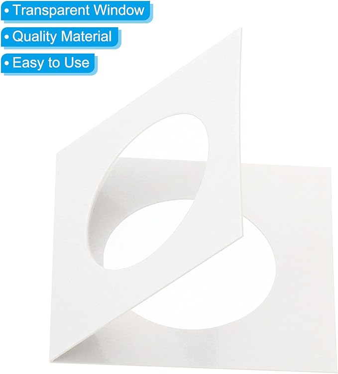 PATIKIL 2 x 2 Coin Flips, 100 Pack 31.5mm Cardboard Coin Holder Paper Coin Holders for Coin Collection Supplies Collector, White