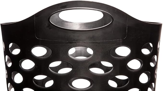 Flex Carrying Handles Laundry Hamper, Black - Image 9