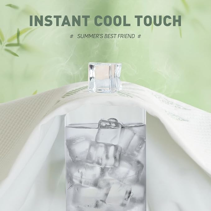 Cooling Twin Mattress Protector-100% Waterproof & Noiseless Rayon Fiber Mattress Cover (39" x 75") Size Bed Soft, Breathable, Guards Against Spills/Stains Matterss Pad - Pockets Up to 21″