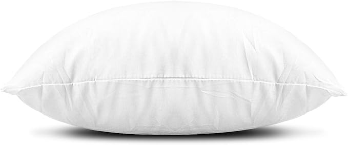 EDOW Throw Pillow Inserts, Set of 2 Lightweight Down Alternative Polyester Pillow, Couch Cushion, Sham Stuffer, Machine Washable. (White, 12x20)