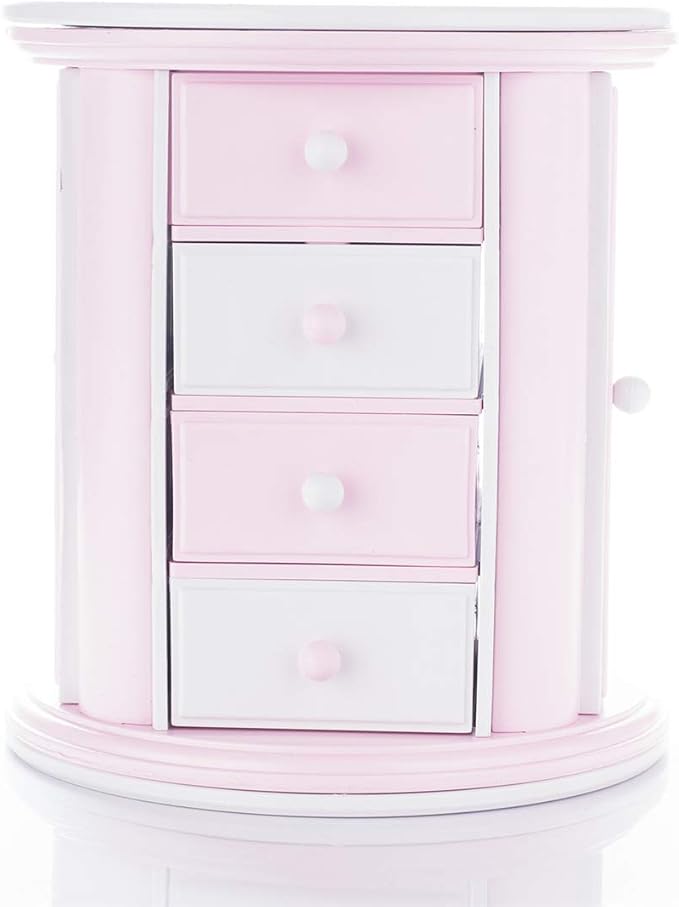 Renawe Girls Musical Jewelry Box Necklace Storage Accessories Gifts Cute Kids Jewelry Boxes for Little Girl Toddler Children Jewelry Organizer Best Girls Birthday Gift Stuff Child Music Jewelry Box - Image 2