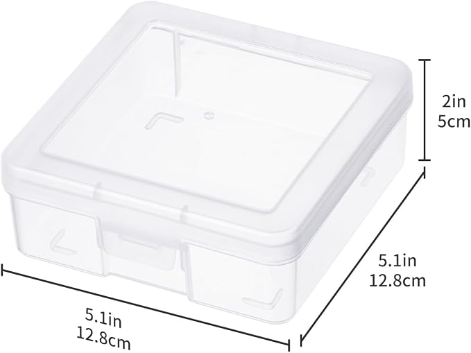 novelinks Plastic Clear Storage Containers for Organizing, Craft Storage Organizers and Stackable Storage Bins with Lids for Pencil Box, Bead, Cookie Cutter, Board Game (12 Pack Small) - Image 3