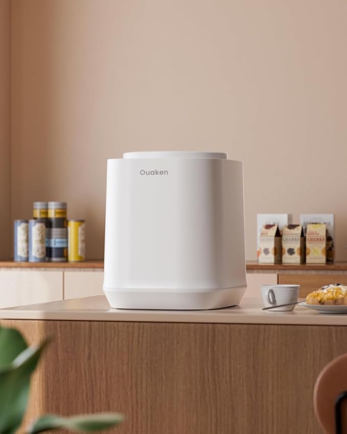 4L Electric Composter for Kitchen, Smart Countertop Compost Bin, Odorless | Low Noise | Auto-Cleaning | Turn Food Waste into Fertilizer, Indoor Food Waste Compost Machine, White - Image 8