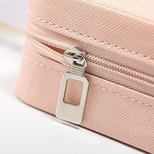 TRODANCE Mini Jewelry Travel Case, Small Portable Jewellry Organizer Box Portable Display Storage Box for Rings Earrings Necklaces, Gifts for Girl, Women, Wedding, Birthday, Mom, Mother's Day (Pink) - Image 6