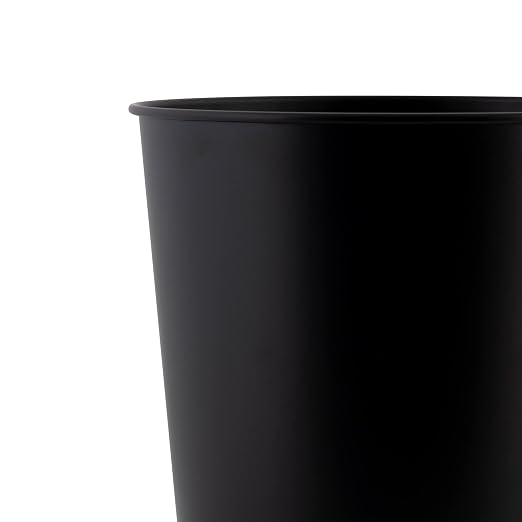 Bath Bliss 5 Liter Small Wastebasket | 2 Pack | Round Open Top | Trash Can | Bathroom | Bedroom | Kitchen | Office | Dorm | Disposal Waste Bin | Garbage | Matte Black - Image 6