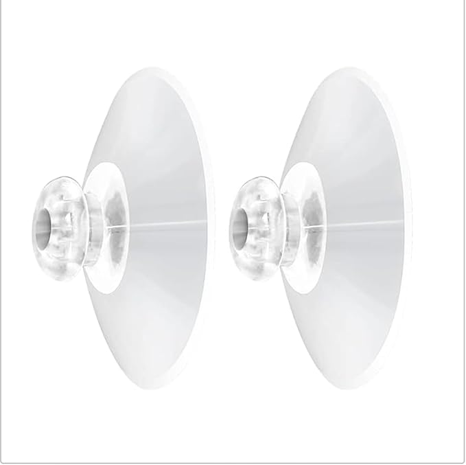 Shower Caddy Connectors Suction Cups for Bathroom, 2 Inch PVC Plastic Heavy Strength Large Clear Sucker Without Hooks, Replacement Suction Cups Compatible with iDesign (4 PCS) - Image 4