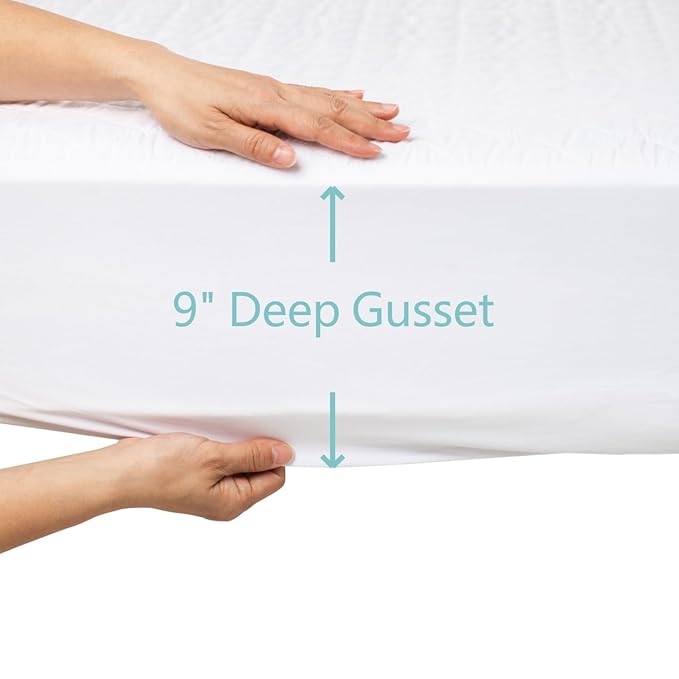 American Baby Company Waterproof Fitted Crib Mattress Protector 52" x 28" - Quilted, Noiseless, Ultra-Soft & Breathable Crib & Toddler Mattress Pad Cover