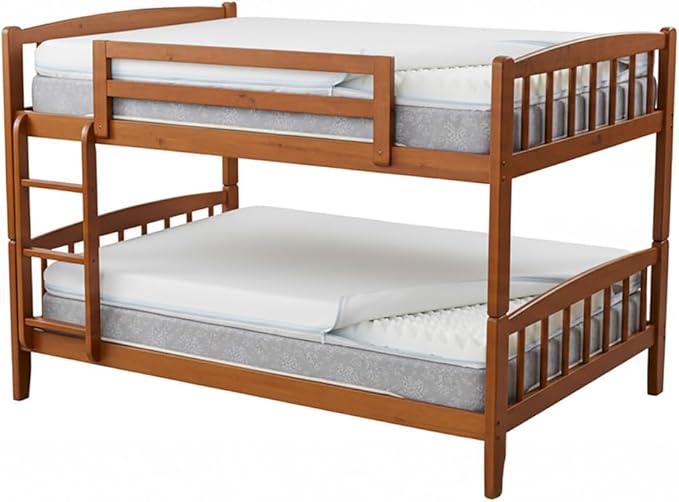 Gilbin Foam Mattress Topper, Egg Crate Hi-Density Foam Pad, Mattress Pad, and Bed Topper for Support (with Waterproof ZipperdCover, Cot Size 29x74)
