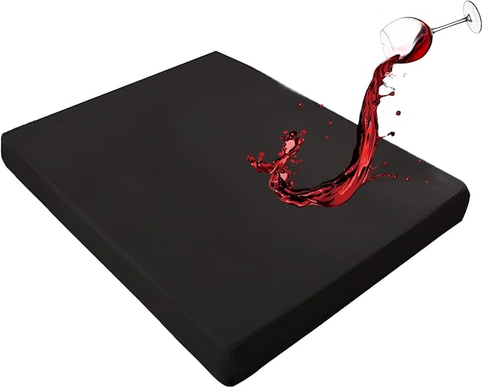 Mecerock Mattress Protector, Breathable and Soft Waterproof Mattress Protector, Mattress Cover, Black King Mattress Cover