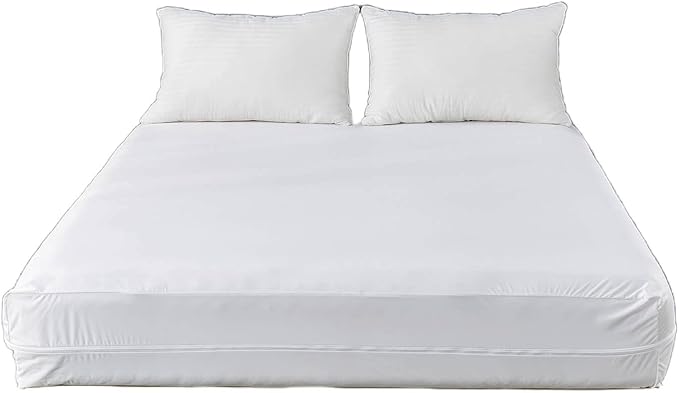 Kingnex 54x72x6 Zippered Sleeper Sofa Full Mattress Encasement Cover Waterproof 6 Sided Mattress Protector for Sofa Bed